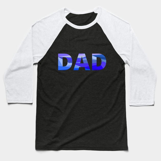 Dad pastel colors chunky design for proud fathers Baseball T-Shirt by strangelyhandsome